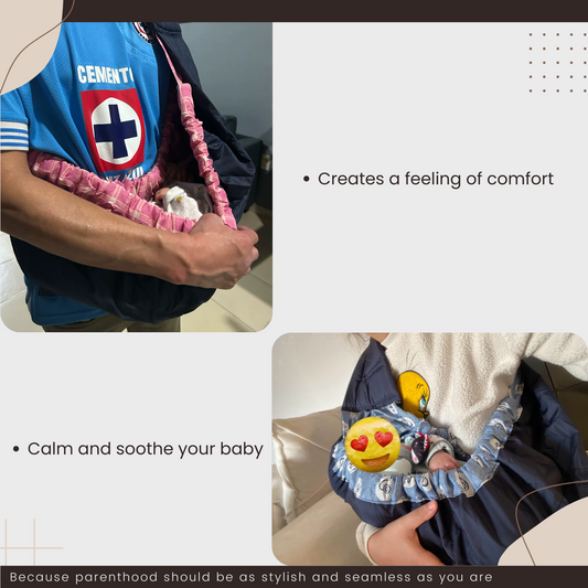 Newborn Cotton Baby Carrier Sling – Breathable Front Carry Wrap