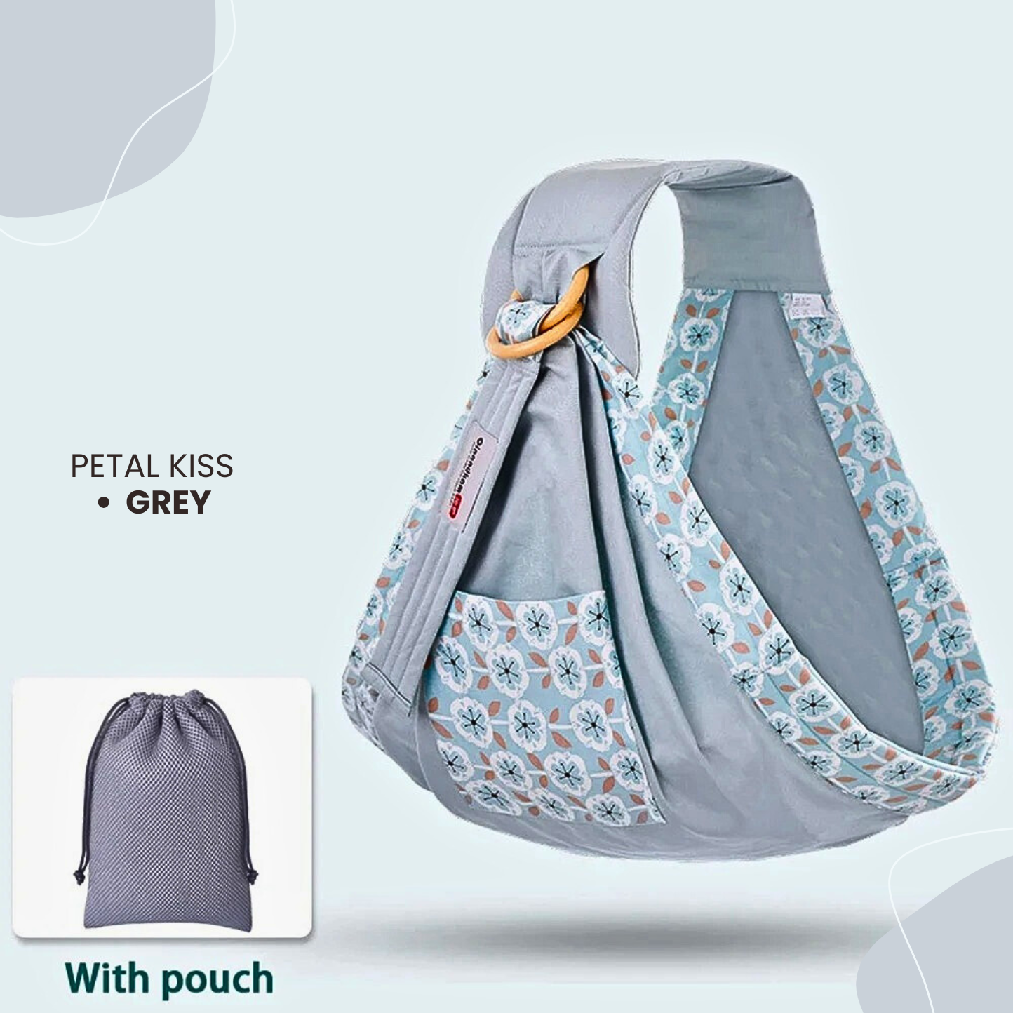 Baby Wrap Ring Sling & Nursing Cover – Breathable Cotton Mesh for Newborn to Toddler