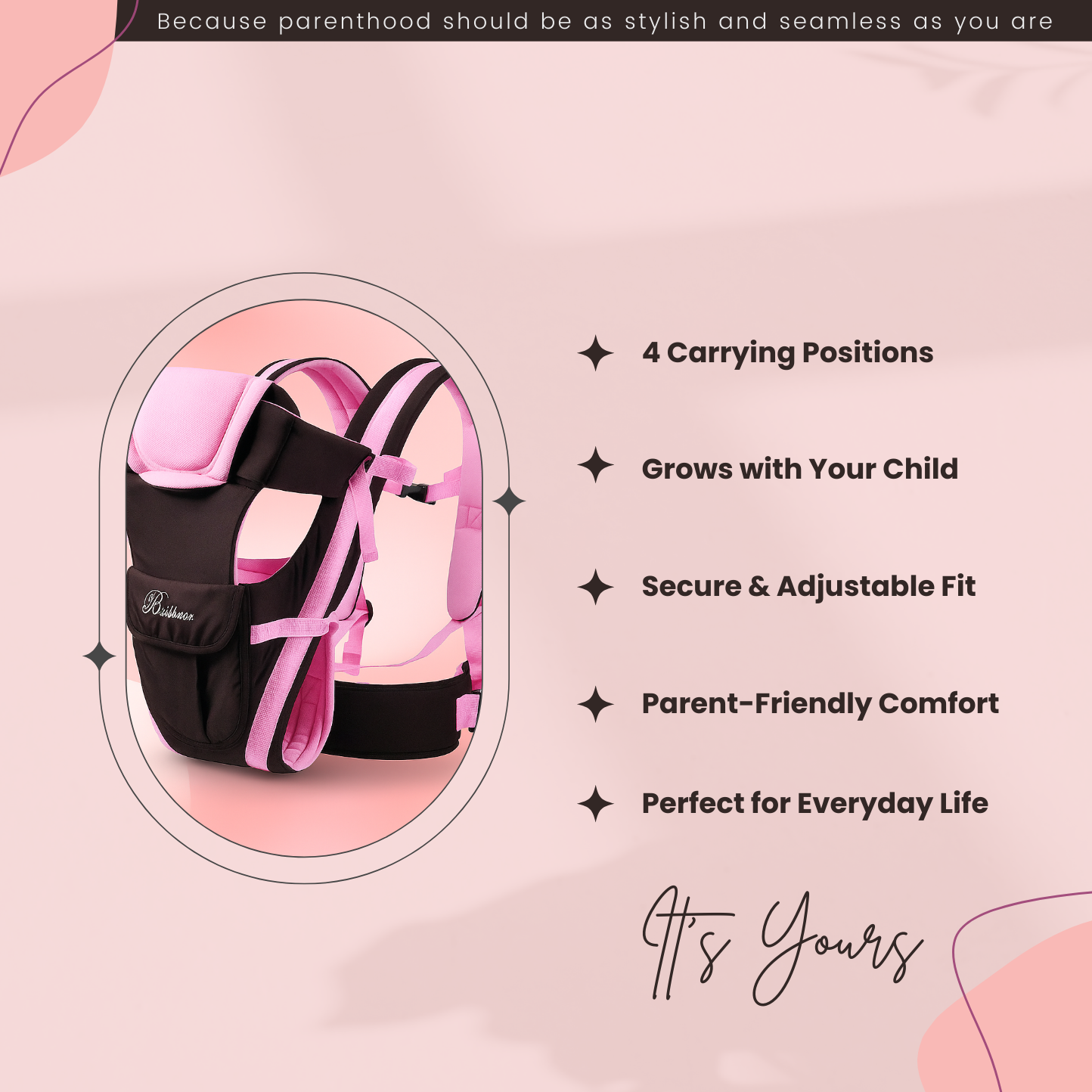 4-in-1 Ergonomic Baby Carrier Sling – Newborn to Toddler