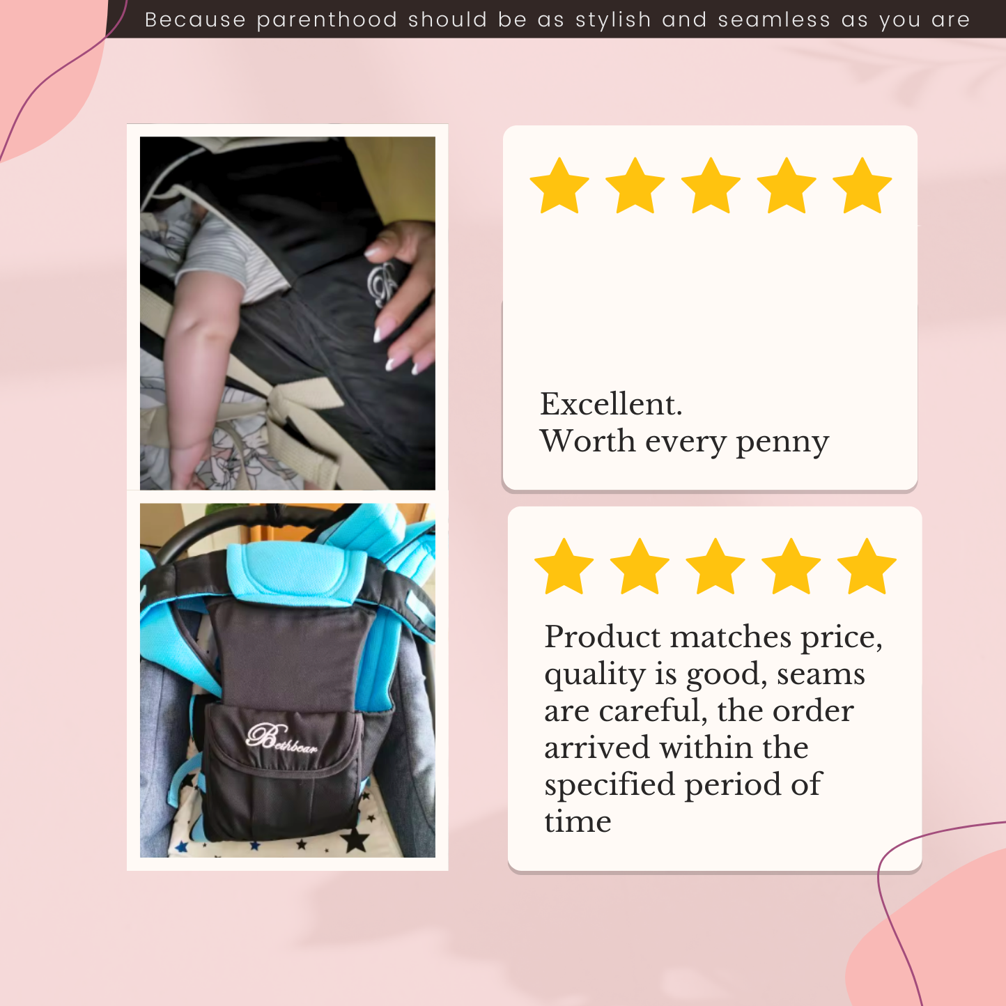 4-in-1 Ergonomic Baby Carrier Sling – Newborn to Toddler