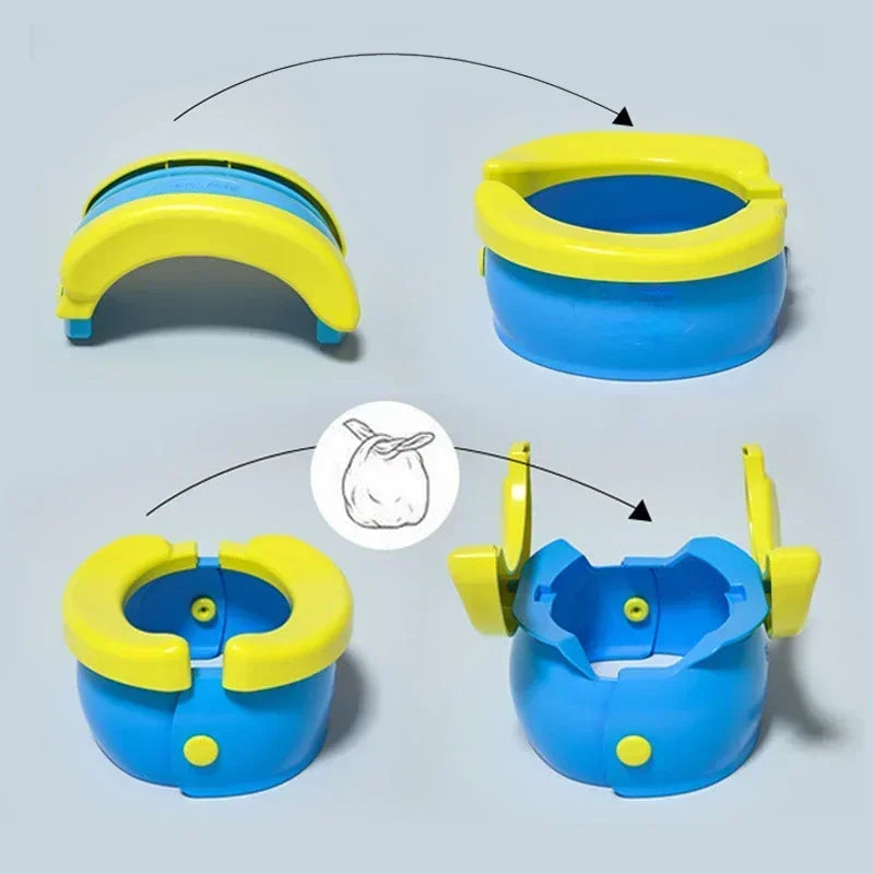 Foldable Banana-Shaped Travel Potty for Toddlers
