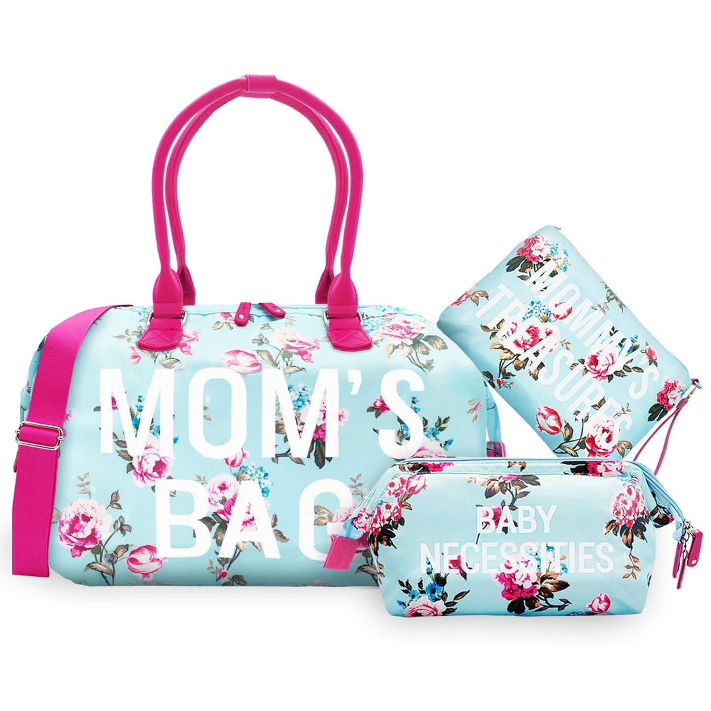 Nunaza ALL-IN-ONE 6pcs Large Diaper Bag Tote – Your Ultimate Travel Companion for Parenthood