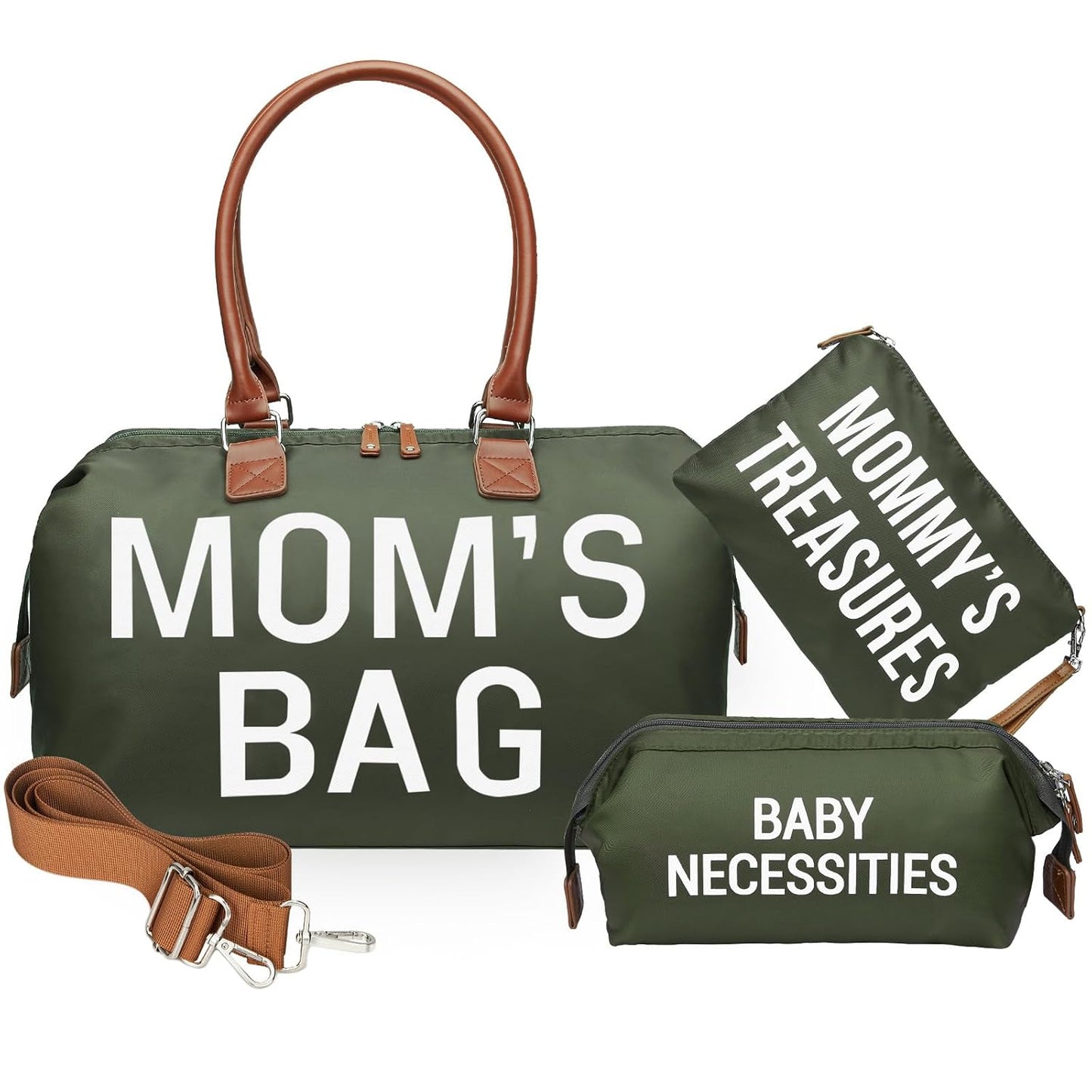 Nunaza ALL-IN-ONE 6pcs Large Diaper Bag Tote – Your Ultimate Travel Companion for Parenthood