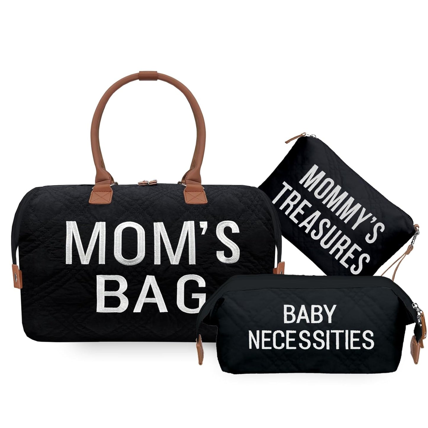 Nunaza ALL-IN-ONE 6pcs Large Diaper Bag Tote – Your Ultimate Travel Companion for Parenthood