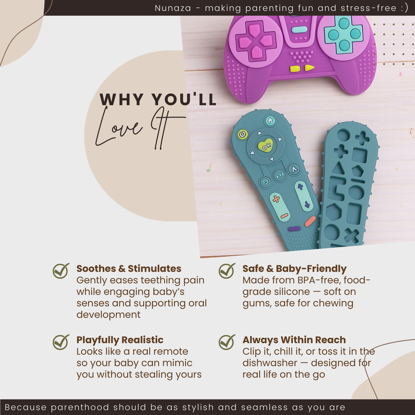Baby Teething Remote –  Sensory Friendly