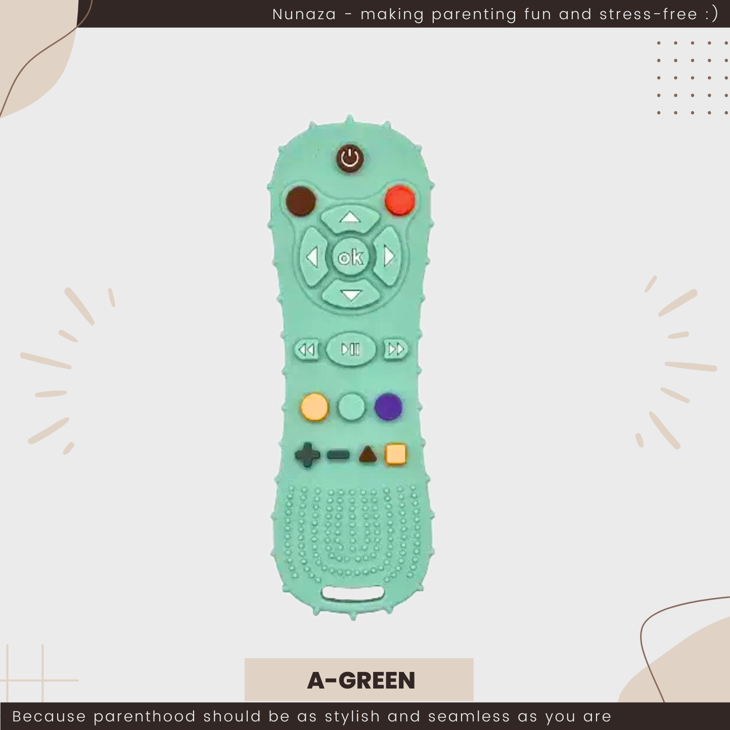 Baby Teething Remote –  Sensory Friendly