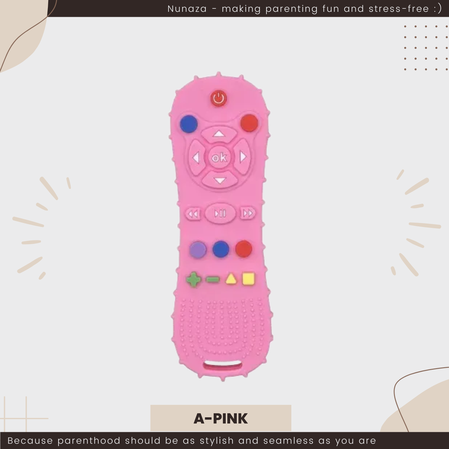 Baby Teething Remote –  Sensory Friendly