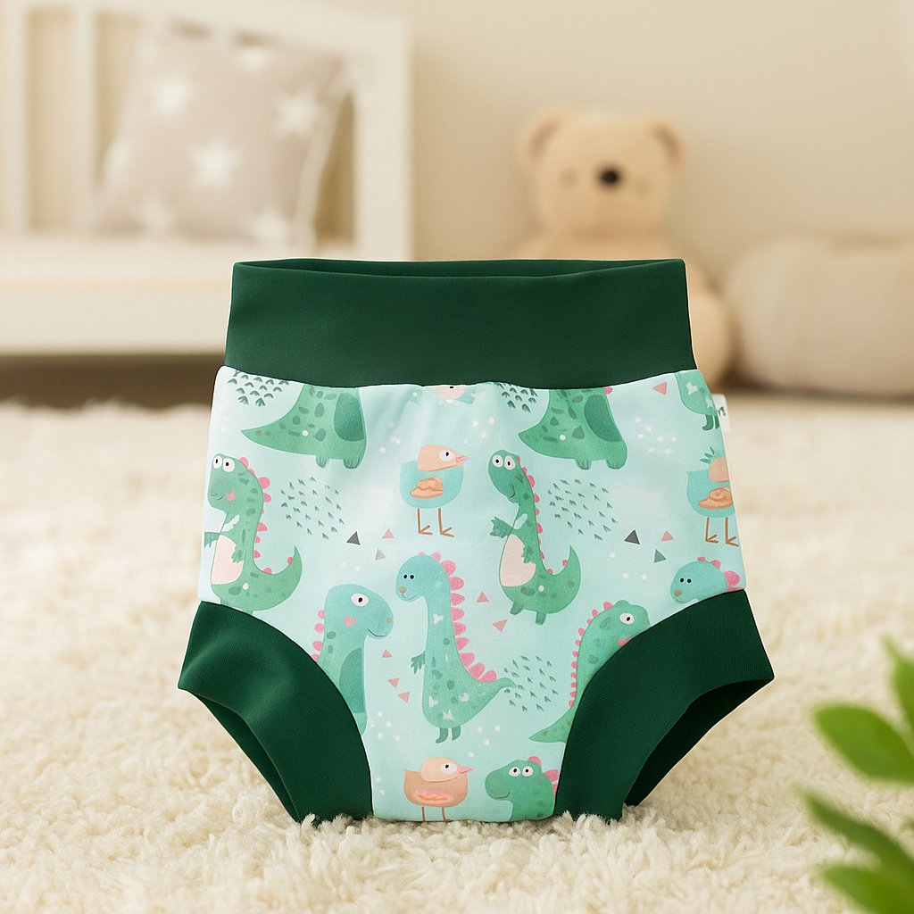 High-Waisted, Leak-Proof, Washable Baby Swim Diaper