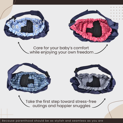 Newborn Cotton Baby Carrier Sling – Breathable Front Carry Wrap