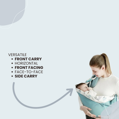 Baby Wrap Ring Sling & Nursing Cover – Breathable Cotton Mesh for Newborn to Toddler