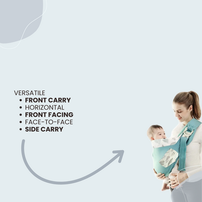 Baby Wrap Ring Sling & Nursing Cover – Breathable Cotton Mesh for Newborn to Toddler