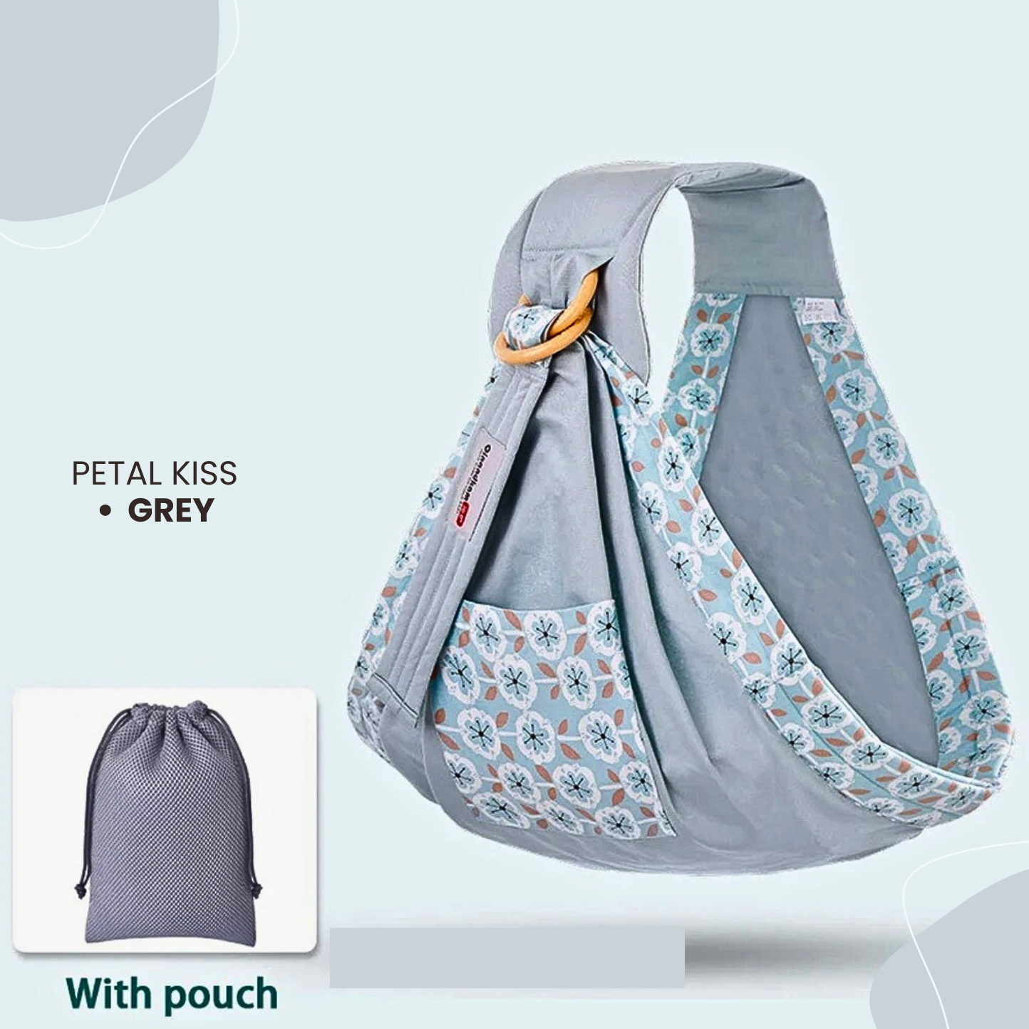 Baby Wrap Ring Sling & Nursing Cover – Breathable Cotton Mesh for Newborn to Toddler