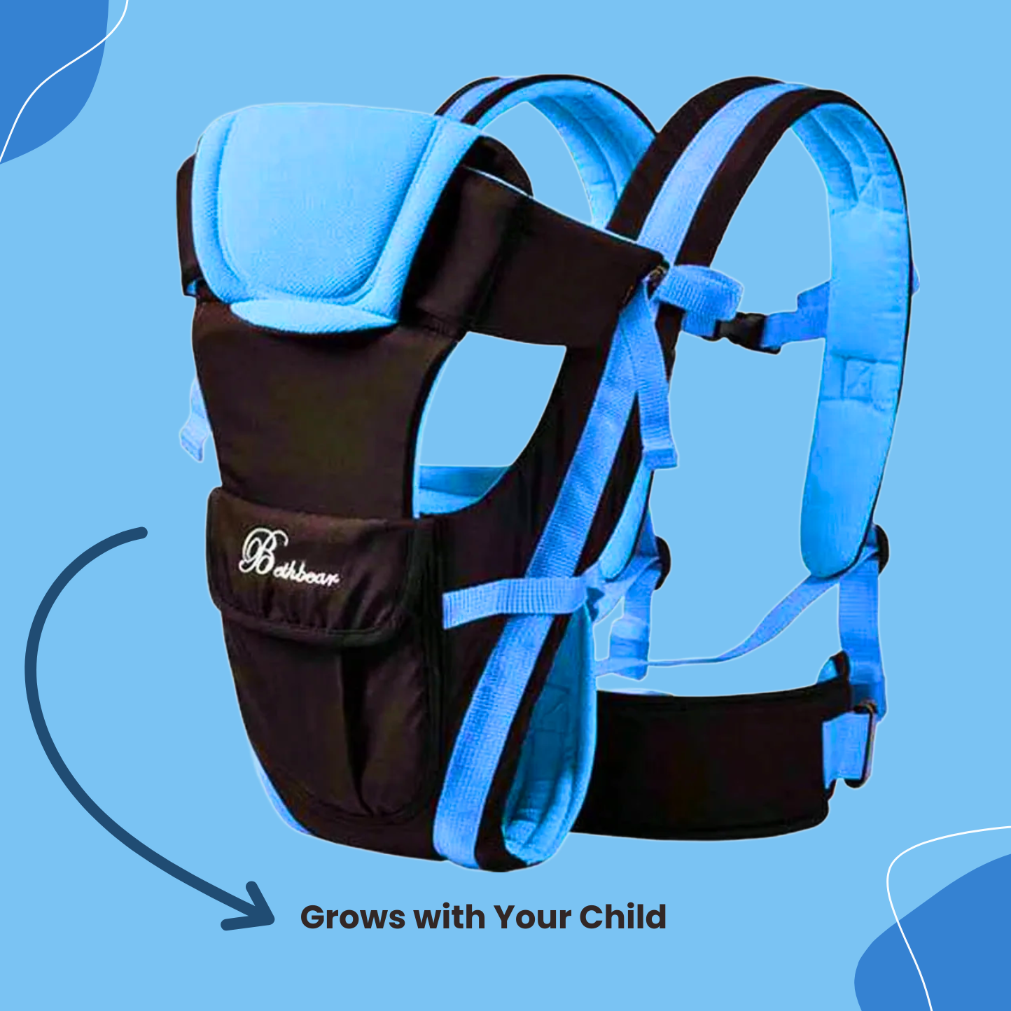 4-in-1 Ergonomic Baby Carrier Sling – Newborn to Toddler