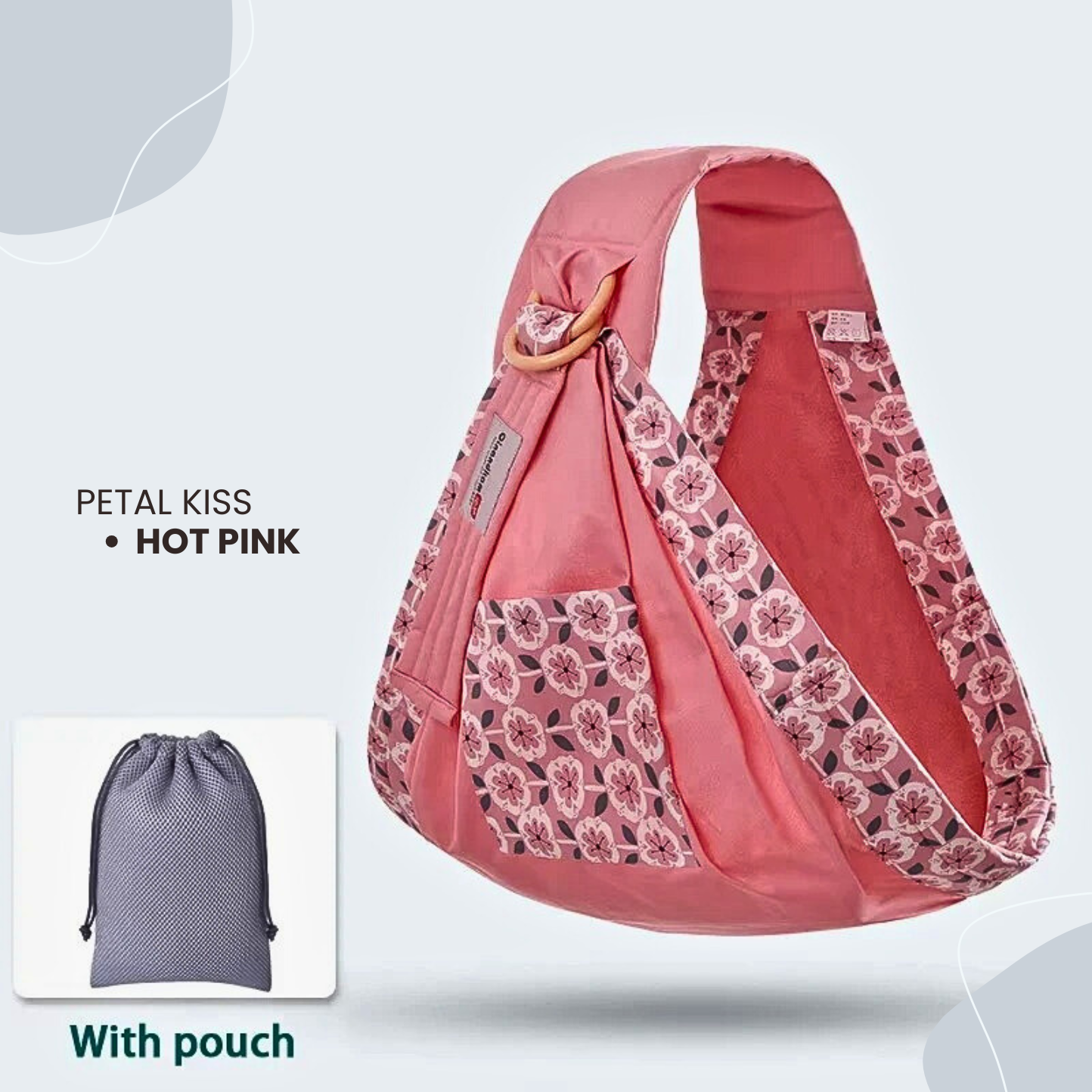 Baby Wrap Ring Sling & Nursing Cover – Breathable Cotton Mesh for Newborn to Toddler