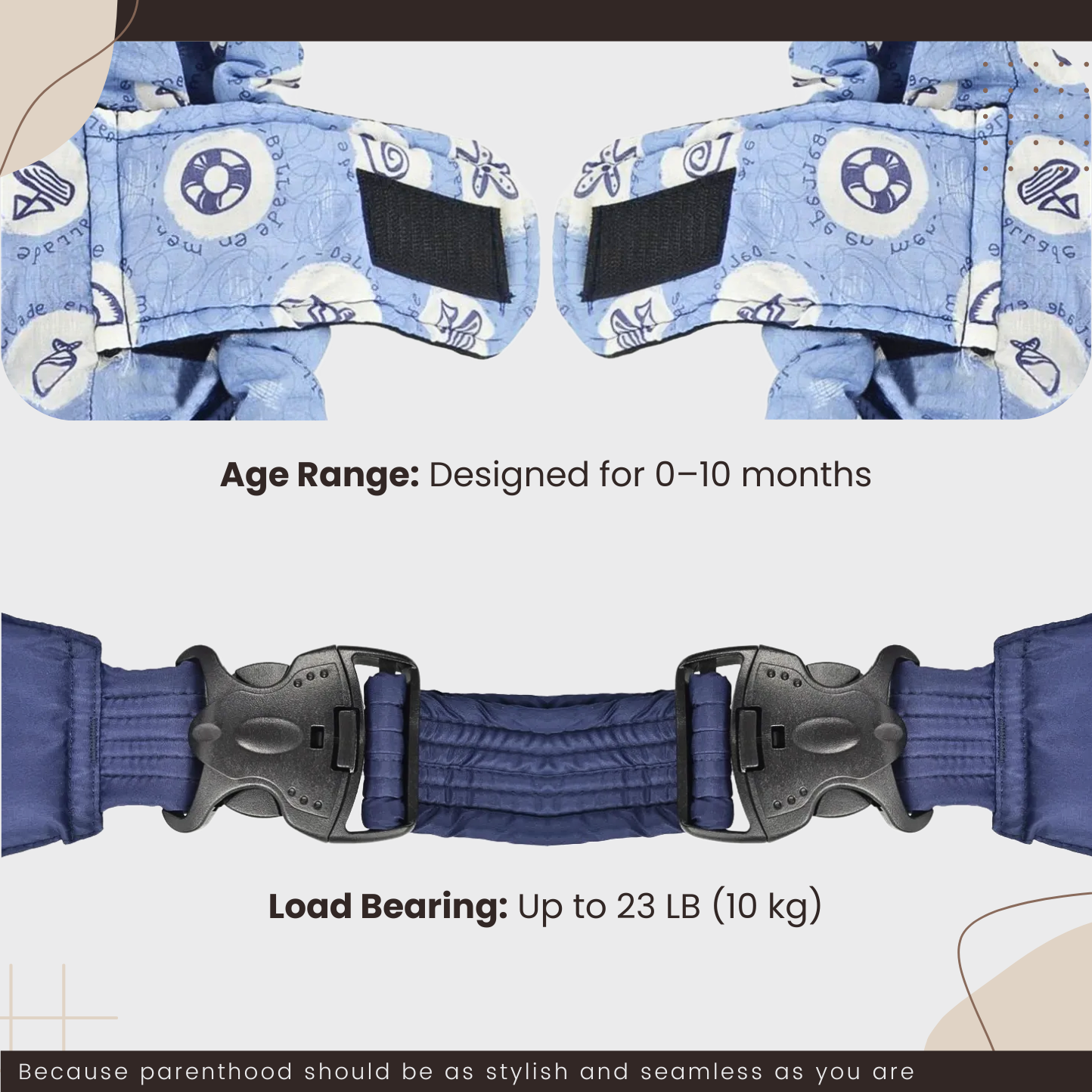 Newborn Cotton Baby Carrier Sling – Breathable Front Carry Wrap