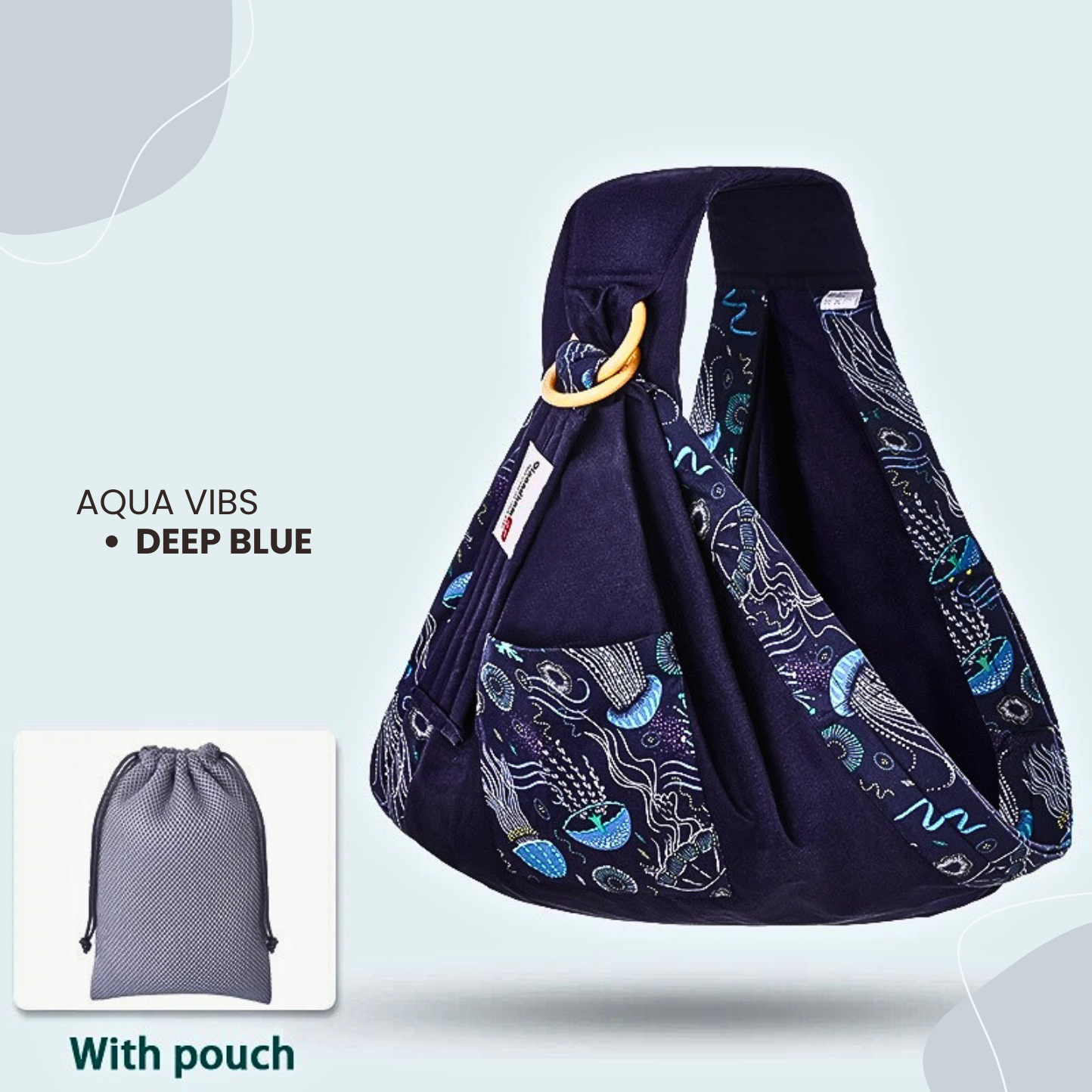 Baby Wrap Ring Sling & Nursing Cover – Breathable Cotton Mesh for Newborn to Toddler