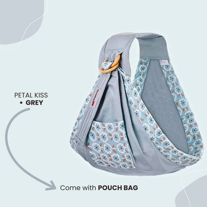 Baby Wrap Ring Sling & Nursing Cover – Breathable Cotton Mesh for Newborn to Toddler