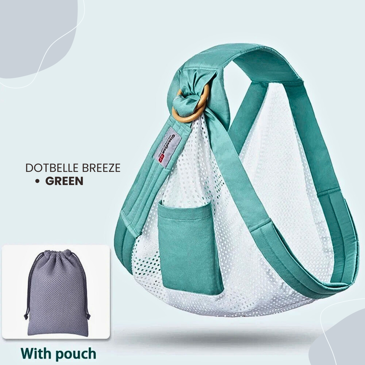 Baby Wrap Ring Sling & Nursing Cover – Breathable Cotton Mesh for Newborn to Toddler