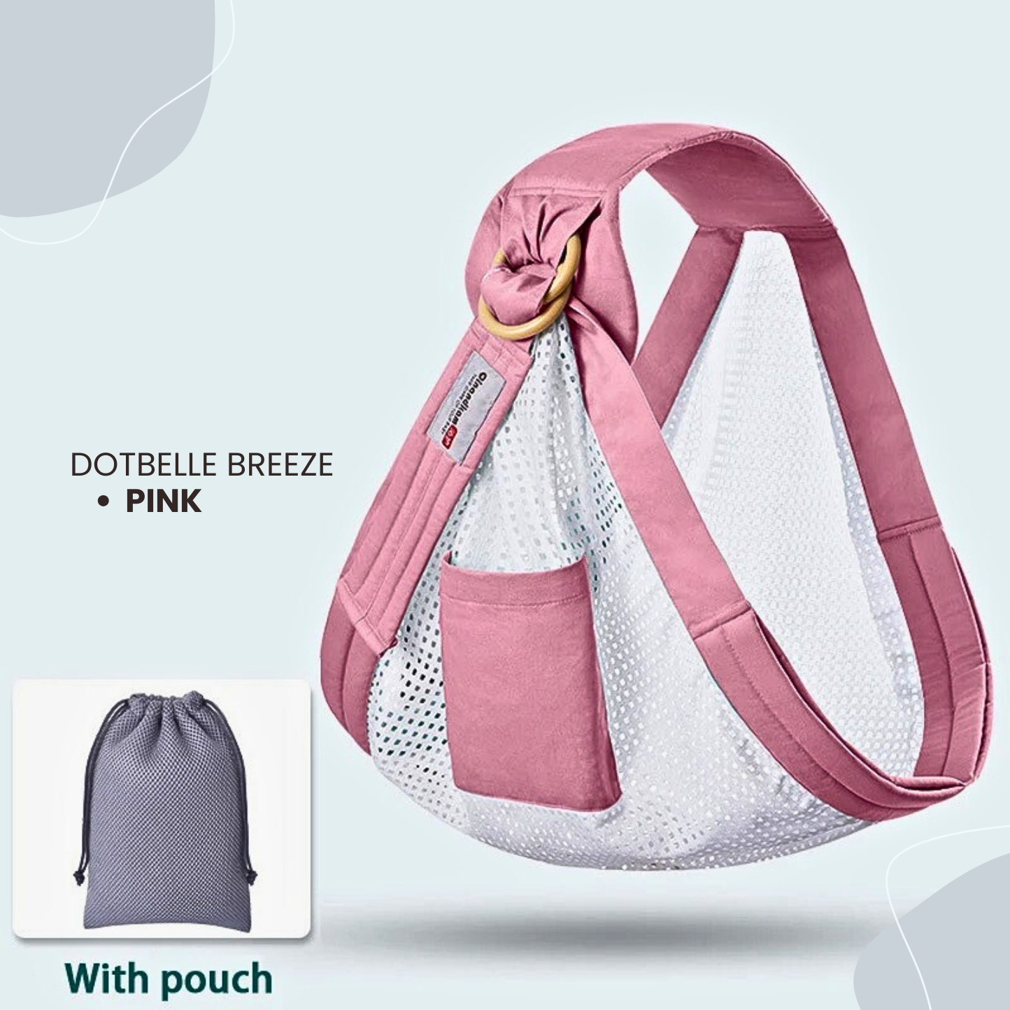 Baby Wrap Ring Sling & Nursing Cover – Breathable Cotton Mesh for Newborn to Toddler