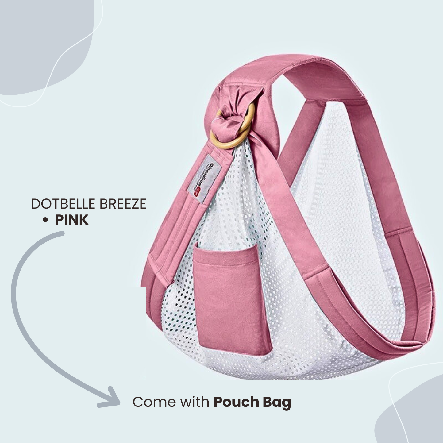 Baby Wrap Ring Sling & Nursing Cover – Breathable Cotton Mesh for Newborn to Toddler