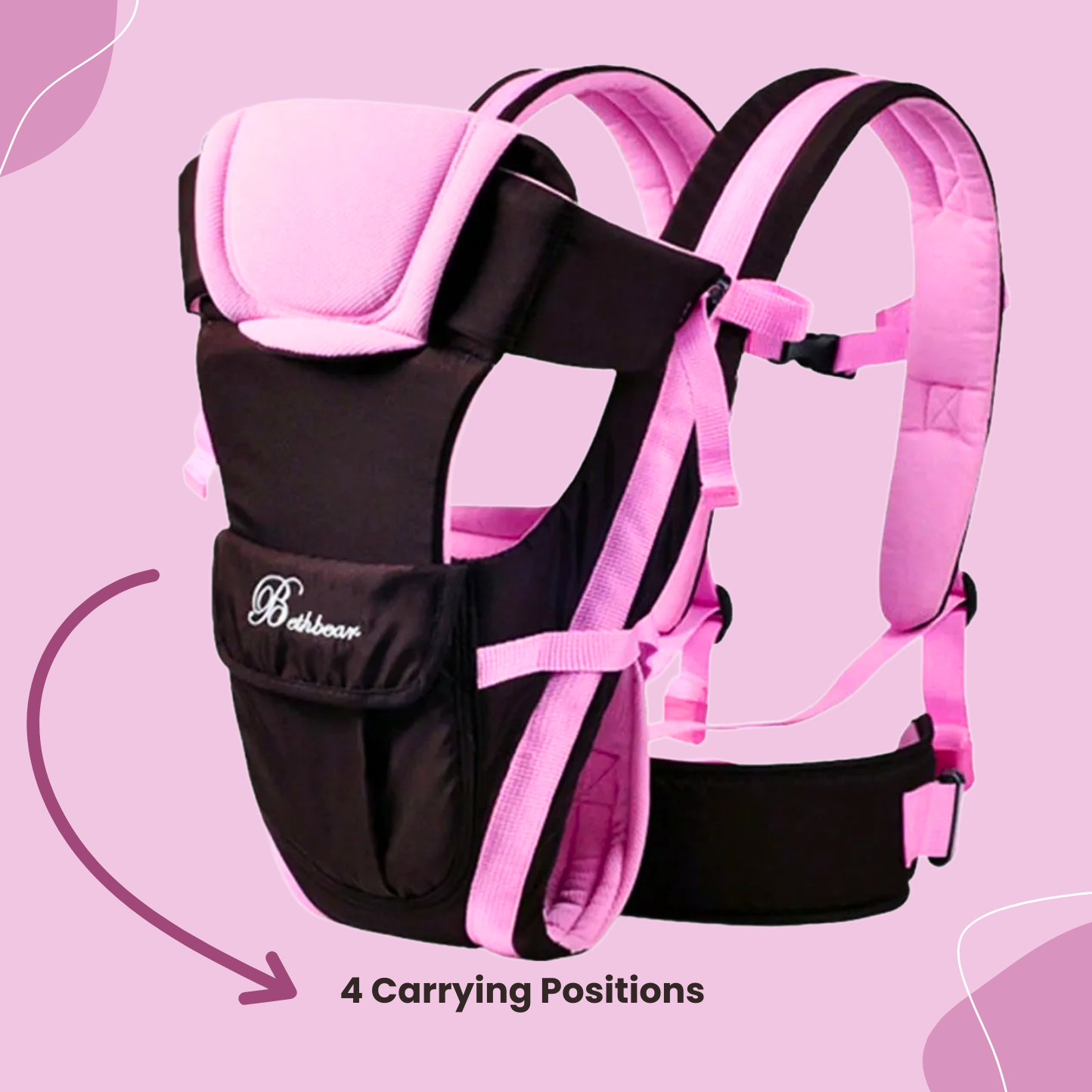 4-in-1 Ergonomic Baby Carrier Sling – Newborn to Toddler