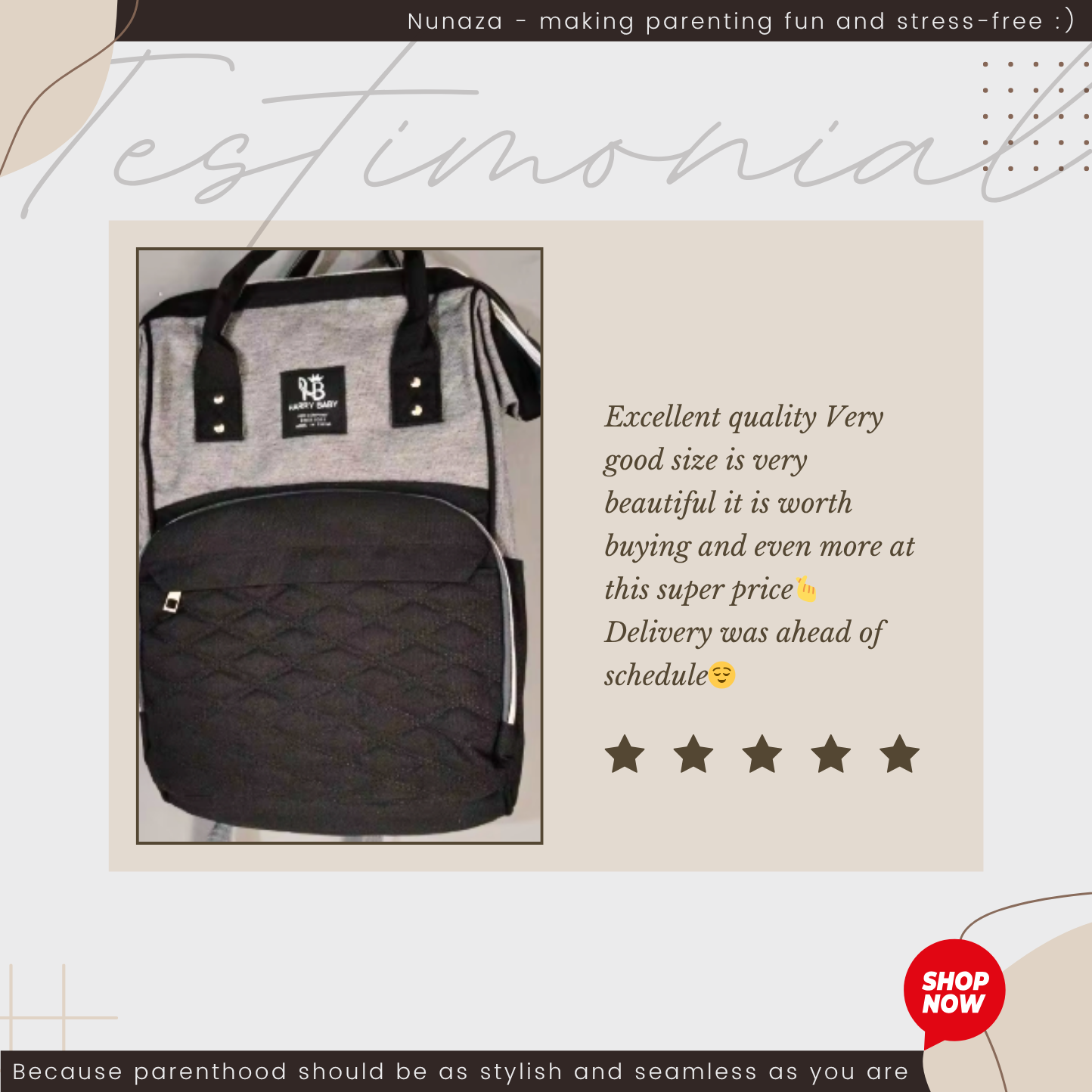 Babies Diaper Bag Backpack with USB Port