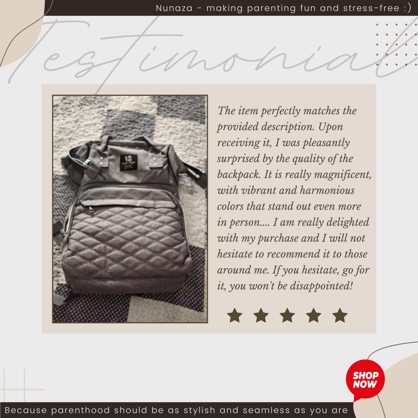 Babies Diaper Bag Backpack with USB Port