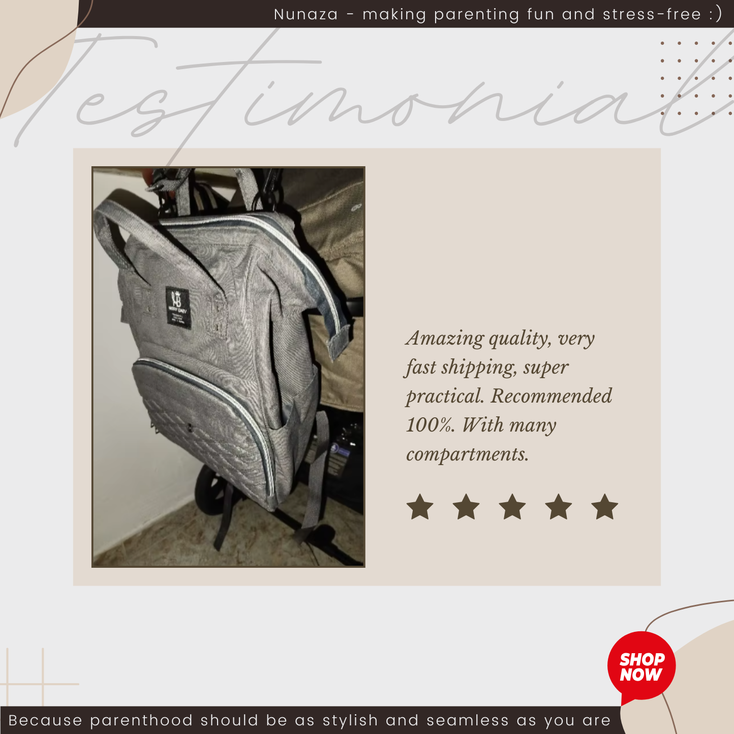 Babies Diaper Bag Backpack with USB Port