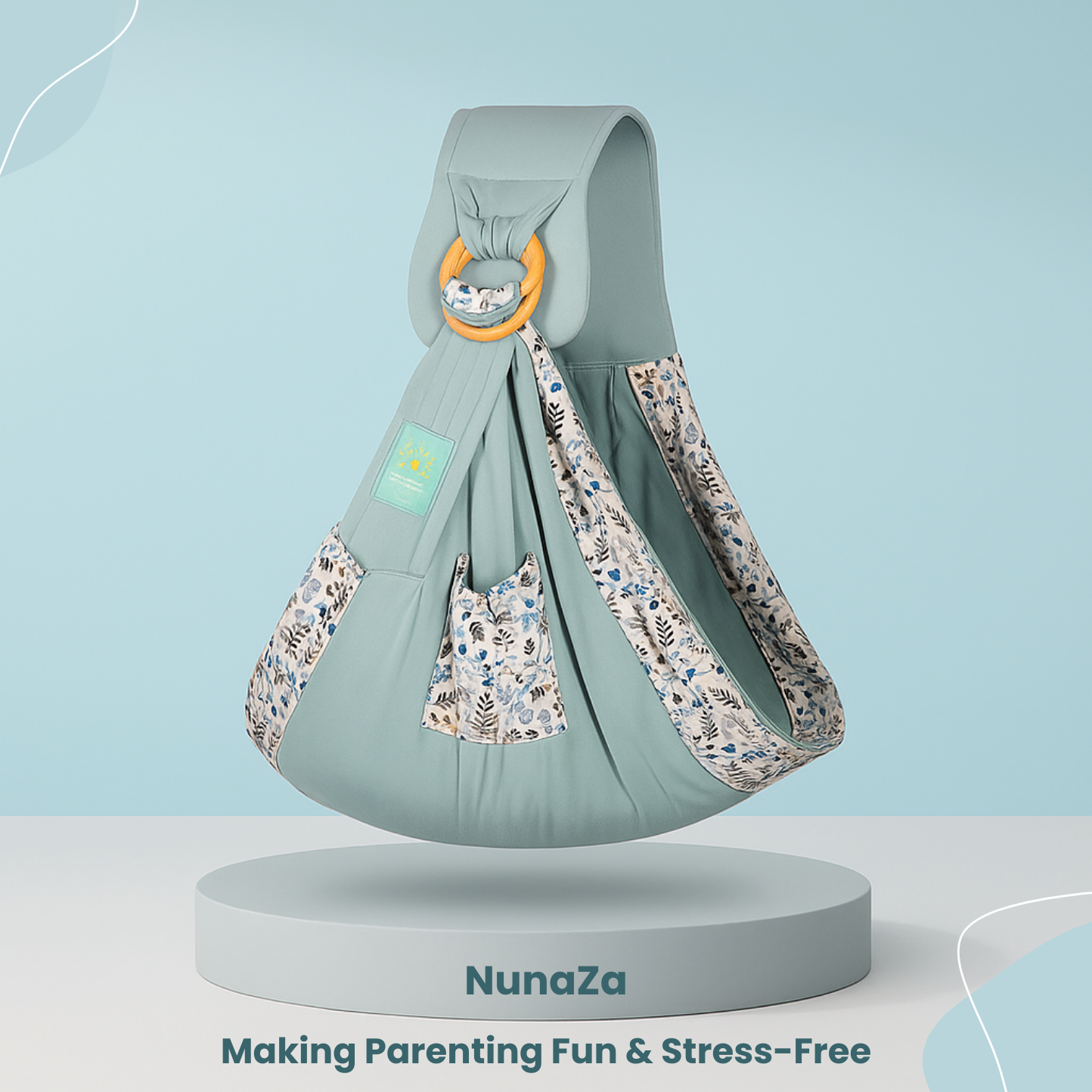 Baby Wrap Ring Sling & Nursing Cover – Breathable Cotton Mesh for Newborn to Toddler