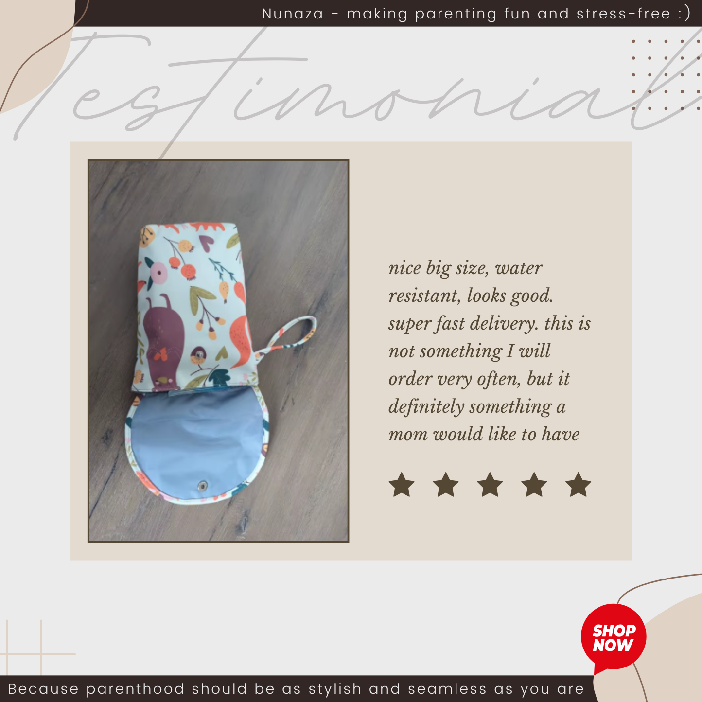 Waterproof Diaper Bag Pouches Organizer