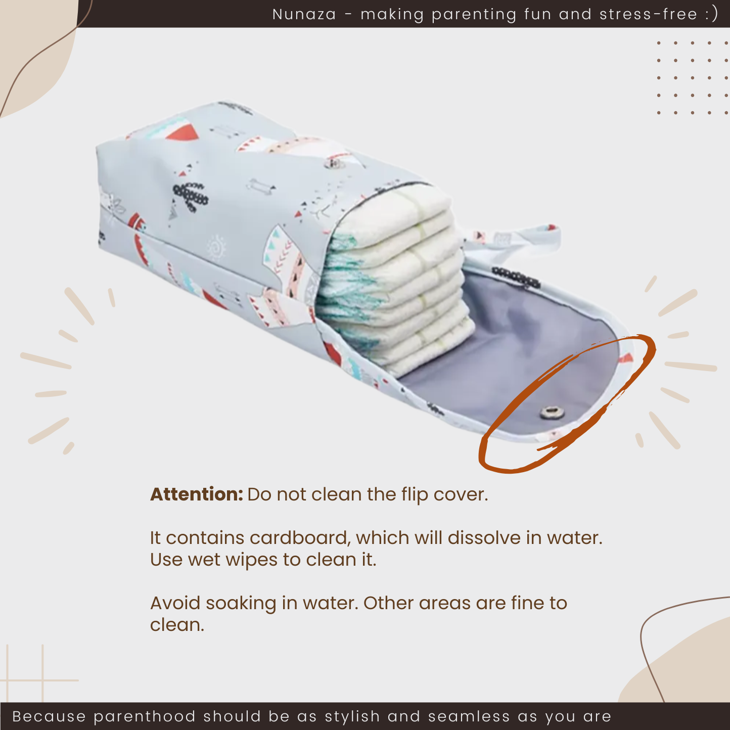 Waterproof Diaper Bag Pouches Organizer