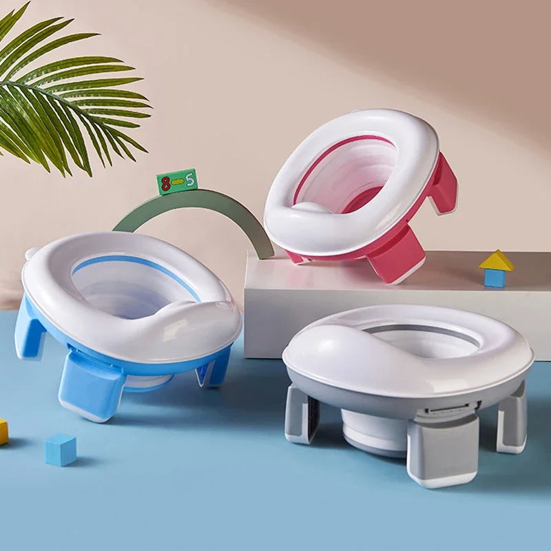 Foldable 3-in-1 Travel Potty Seat for Kids and Toddlers