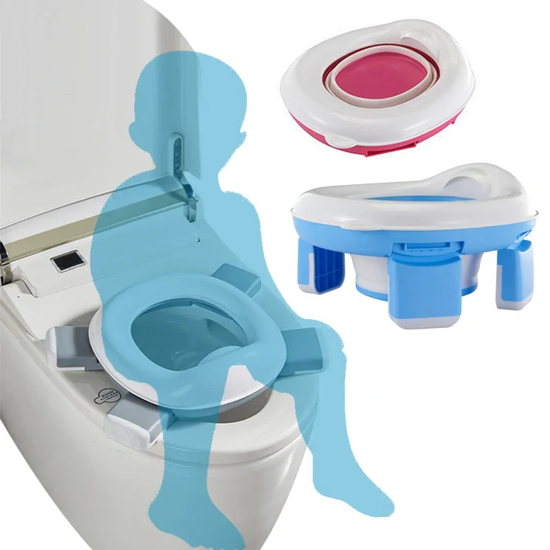 Foldable 3-in-1 Travel Potty Seat for Kids and Toddlers