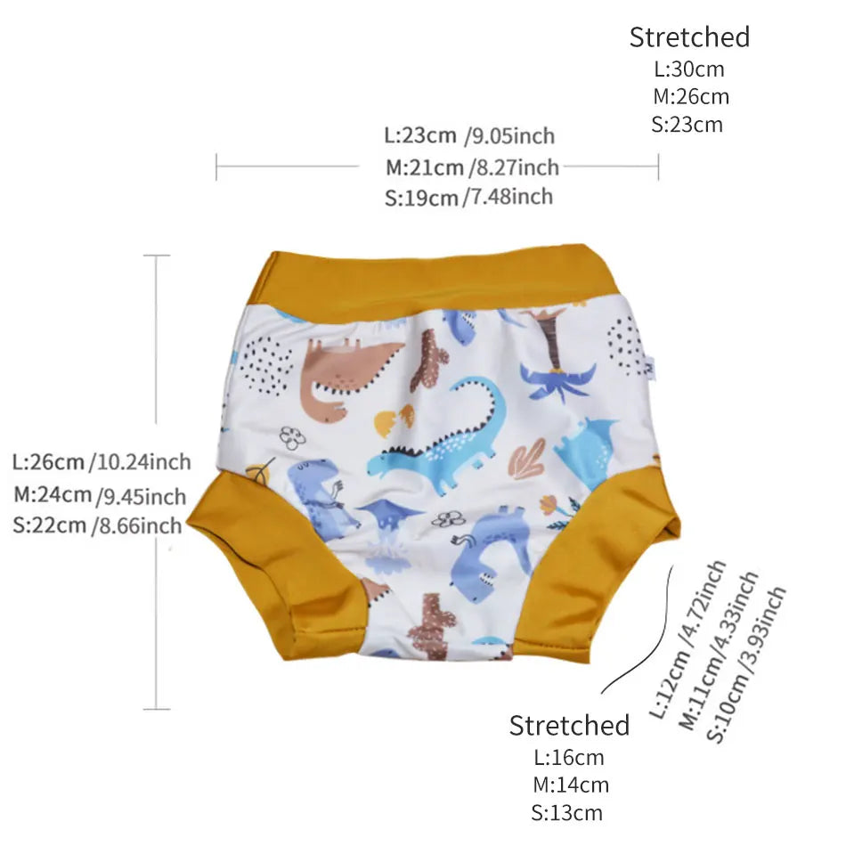 Eezkoala Leakproof High-Waist Washable Baby Swim Diaper