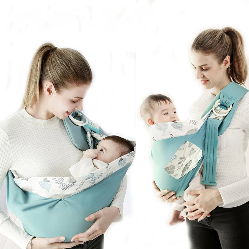 Baby Wrap Sling & Nursing Cover – Breathable Cotton Mesh for Newborn to Toddler
