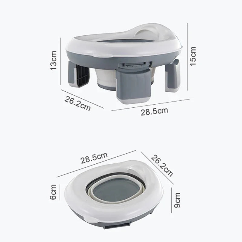 Foldable 3-in-1 Travel Potty Seat for Kids and Toddlers