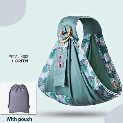 Baby Wrap Ring Sling & Nursing Cover – Breathable Cotton Mesh for Newborn to Toddler