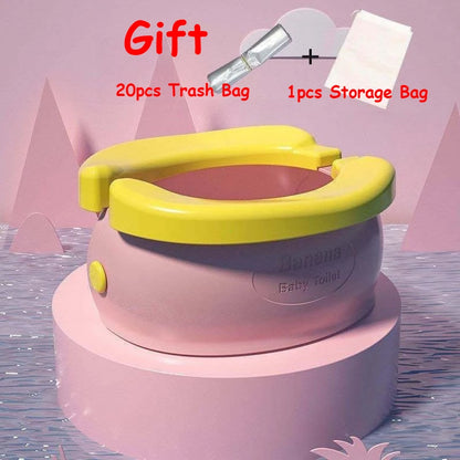 Foldable Banana-Shaped Travel Potty for Toddlers