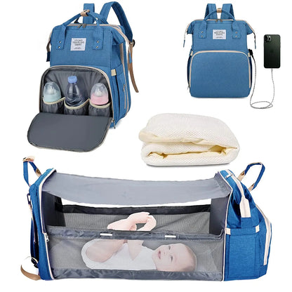 ​​​​​​​Nunaza 3-in-1 Diaper Bag Backpack – Where Style Meets Smart Parenting