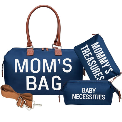 Nunaza ALL-IN-ONE 6pcs Large Diaper Bag Tote – Your Ultimate Travel Companion for Parenthood