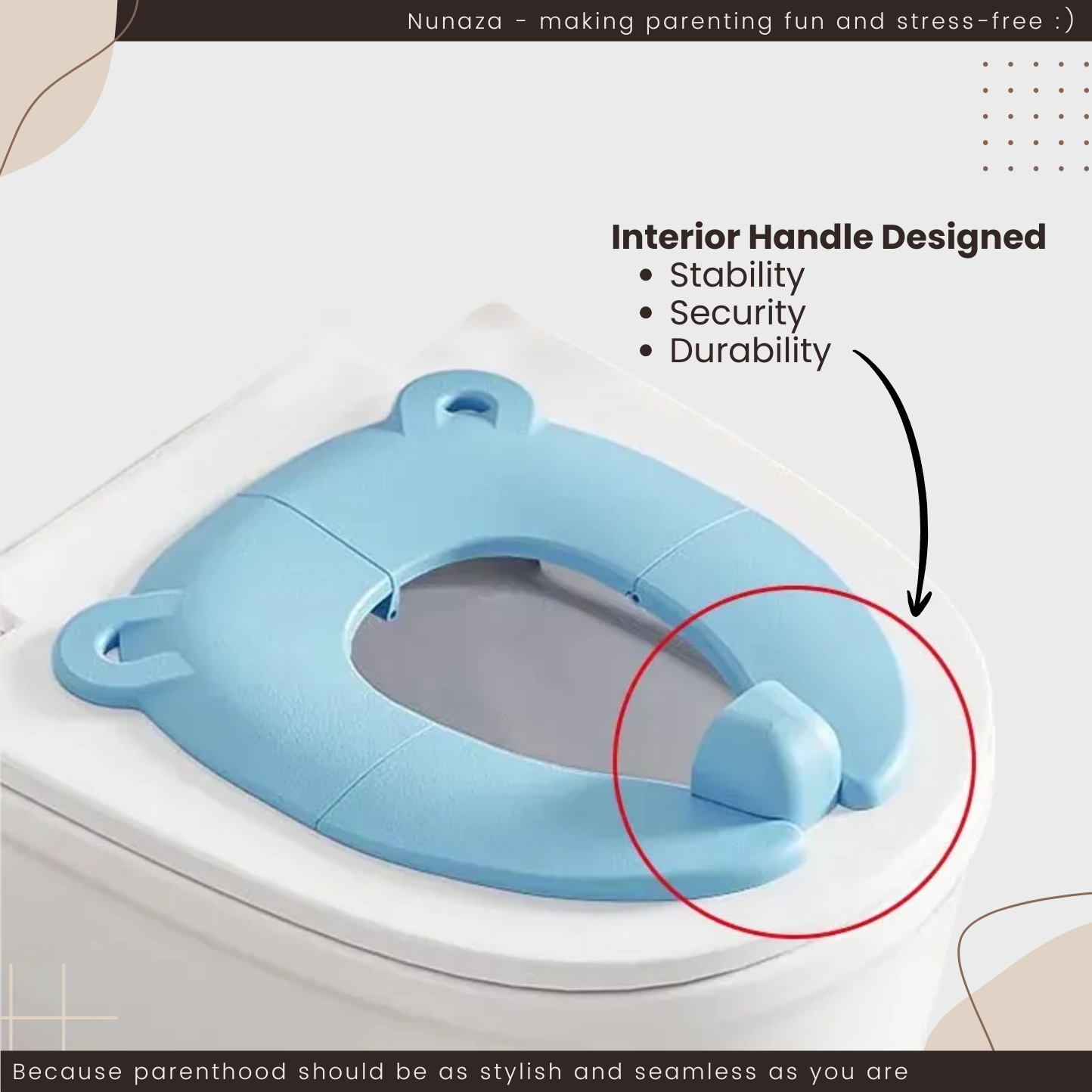 Portable Kids Toilet Seat – Soft, Travel-Friendly Cushion