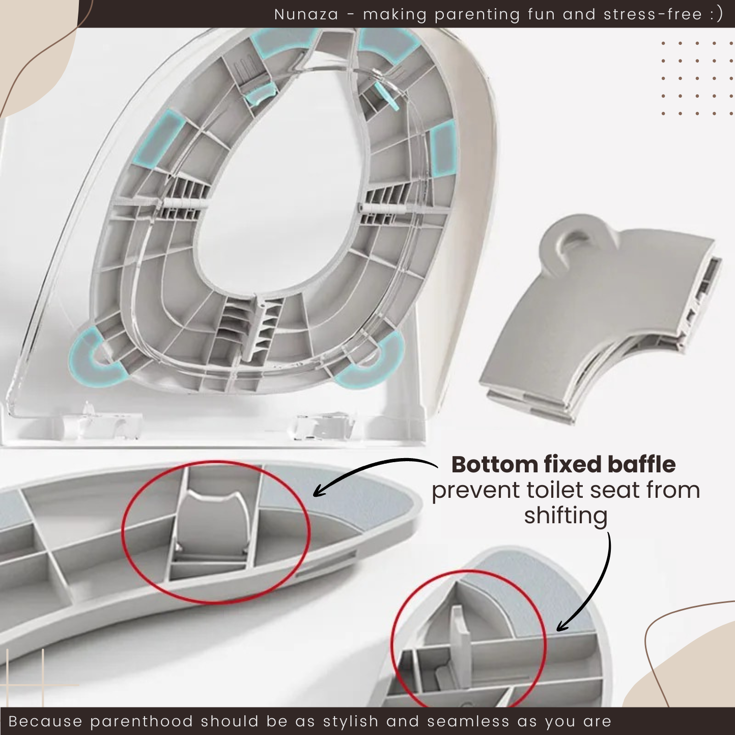 Portable Kids Toilet Seat – Soft, Travel-Friendly Cushion