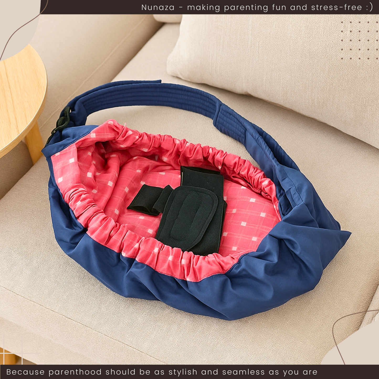 Newborn Cotton Baby Carrier Sling – Breathable Front Carry Wrap