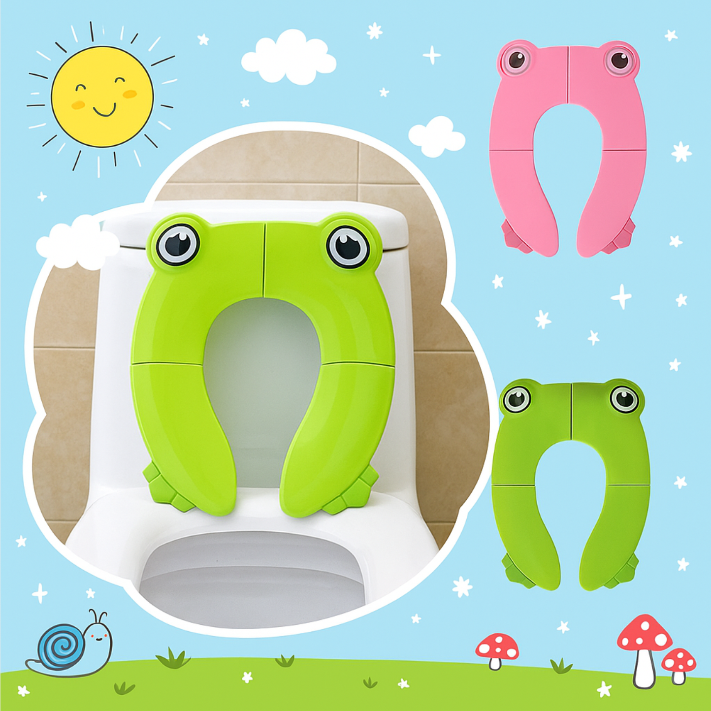 Portable Folding Toilet Seat for Toddlers