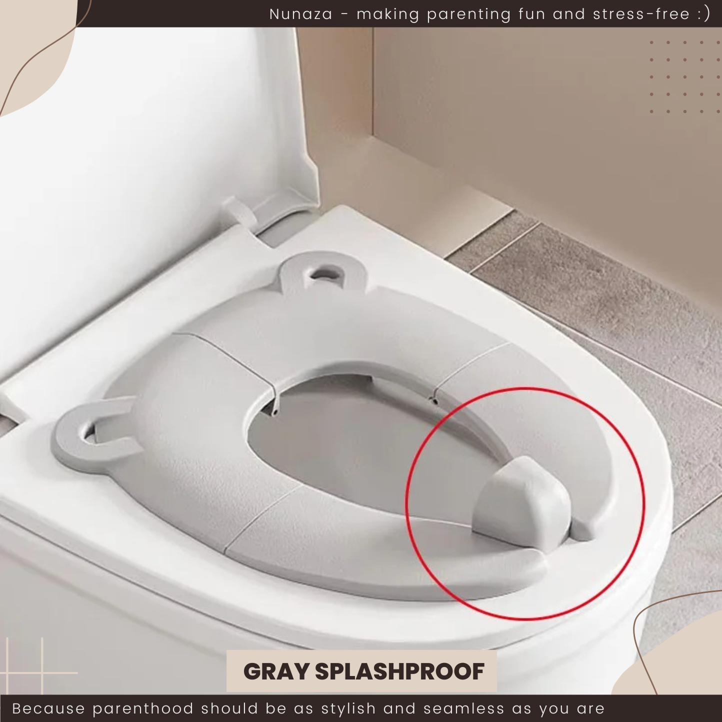 Portable Kids Toilet Seat – Soft, Travel-Friendly Cushion